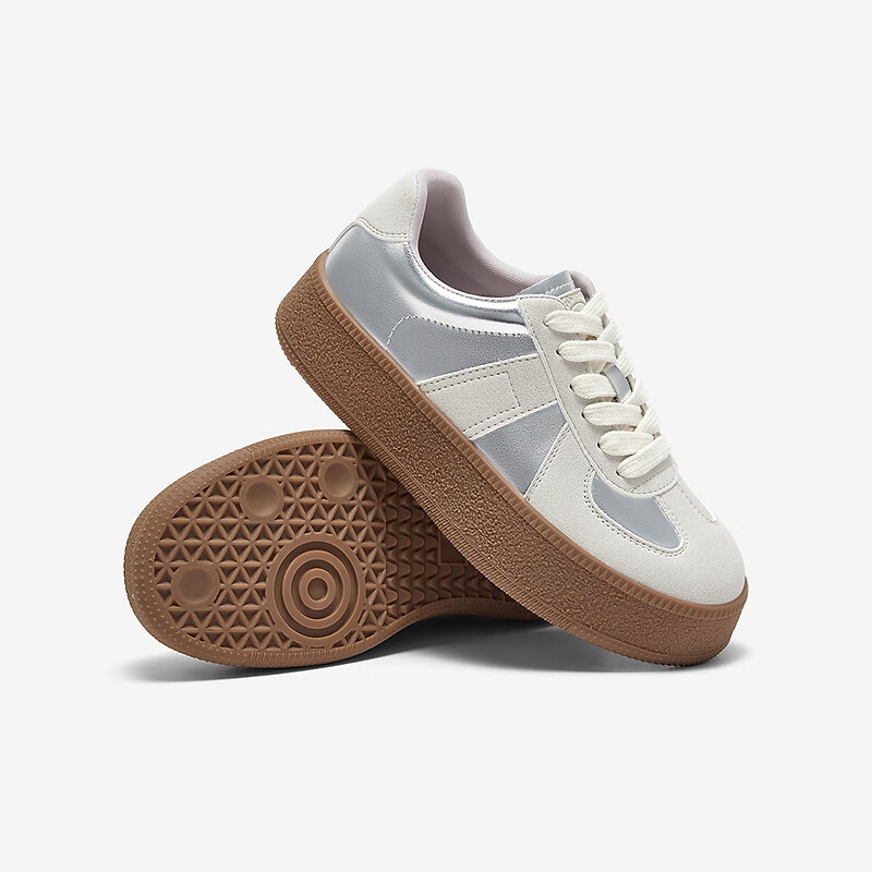 Baitu 25 Spring Retro Outdoor Sports Training Shoes Thick-soled Women's Casual S...