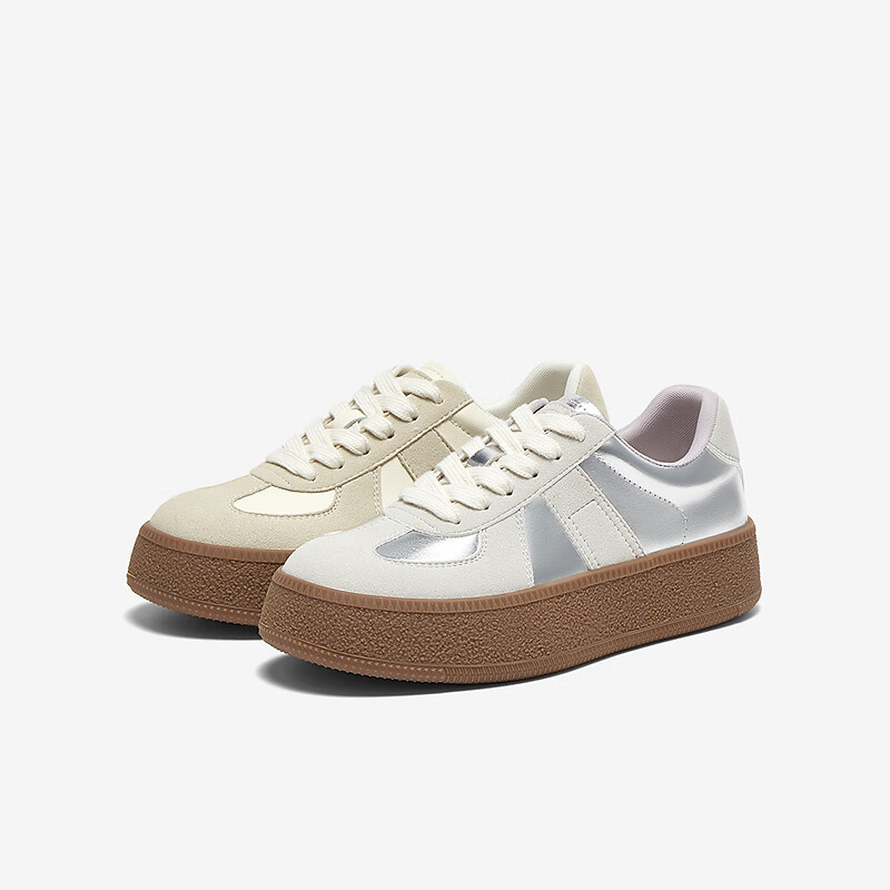 Baitu 25 Spring Retro Outdoor Sports Training Shoes Thick-soled Women's Casual S...