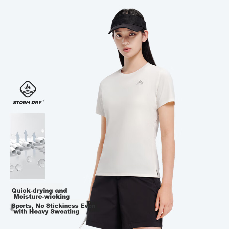 Pelliot Outdoor Quick Dry T-shirt Men Women Spring Round Neck Sports Short Sleev...