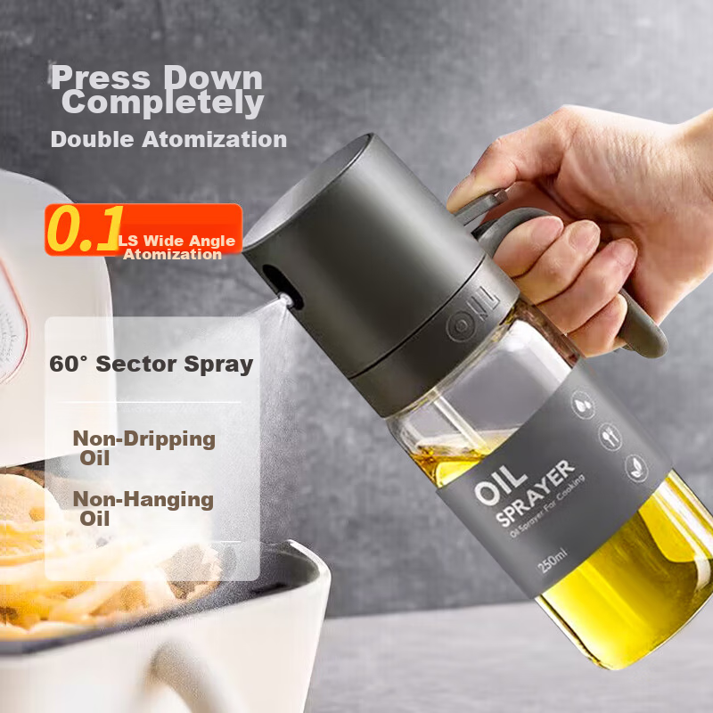Baijie Oil Sprayer, Atomizing Oil Bottle, Oil Control Bottle, Glass Seasoning Bo...