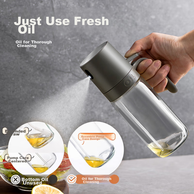 Baijie Oil Sprayer, Atomizing Oil Bottle, Oil Control Bottle, Glass Seasoning Bo...