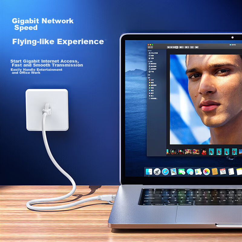 Biaze CAT6 Ethernet Cable, 50 Meters, High-Speed Gigabit Network Connection Cabl...