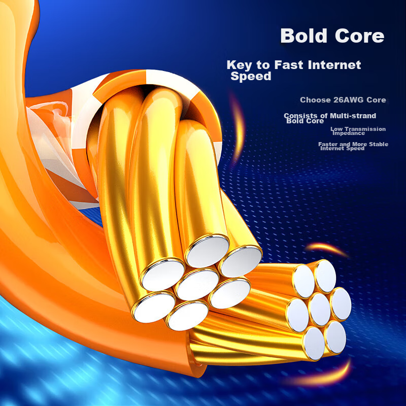 Biaze CAT6 Ethernet Cable, 50 Meters, High-Speed Gigabit Network Connection Cabl...