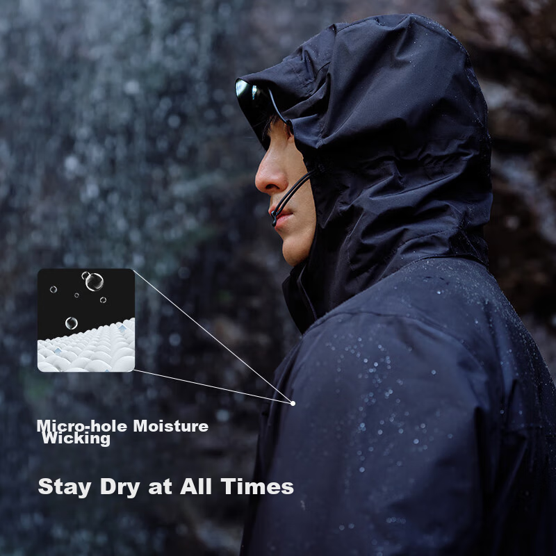 Pelliot Men's And Women's 3-In Outdoor Waterproof Hardshell Jacket, Spring Mount...