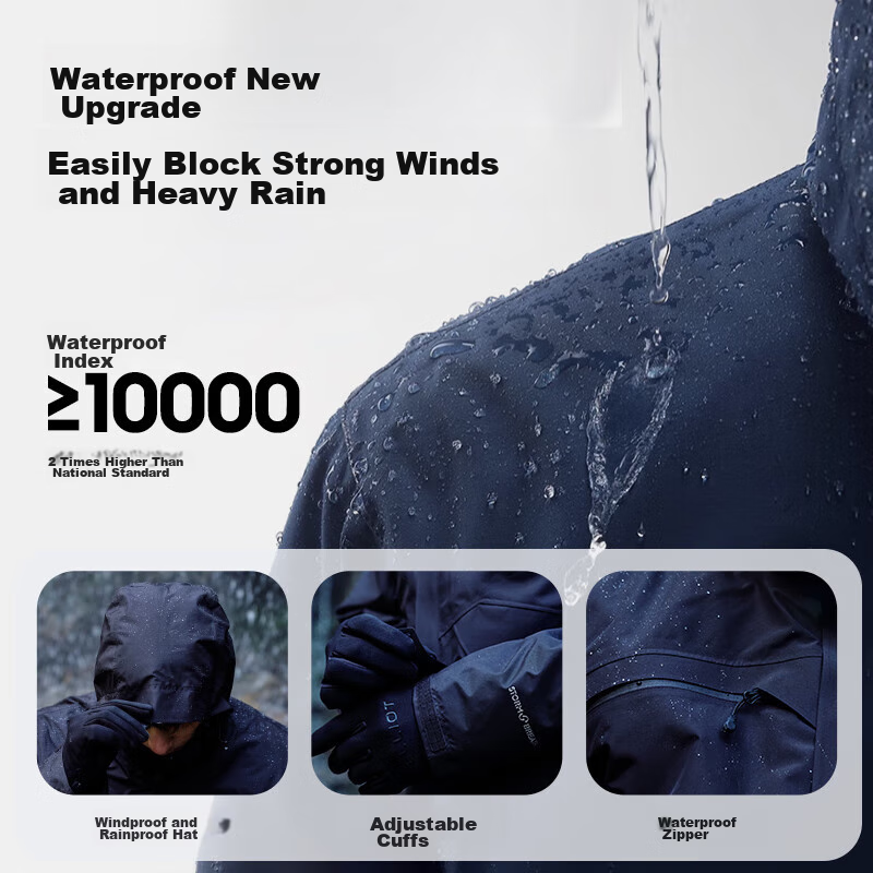 Pelliot Men's And Women's 3-In Outdoor Waterproof Hardshell Jacket, Spring Mount...