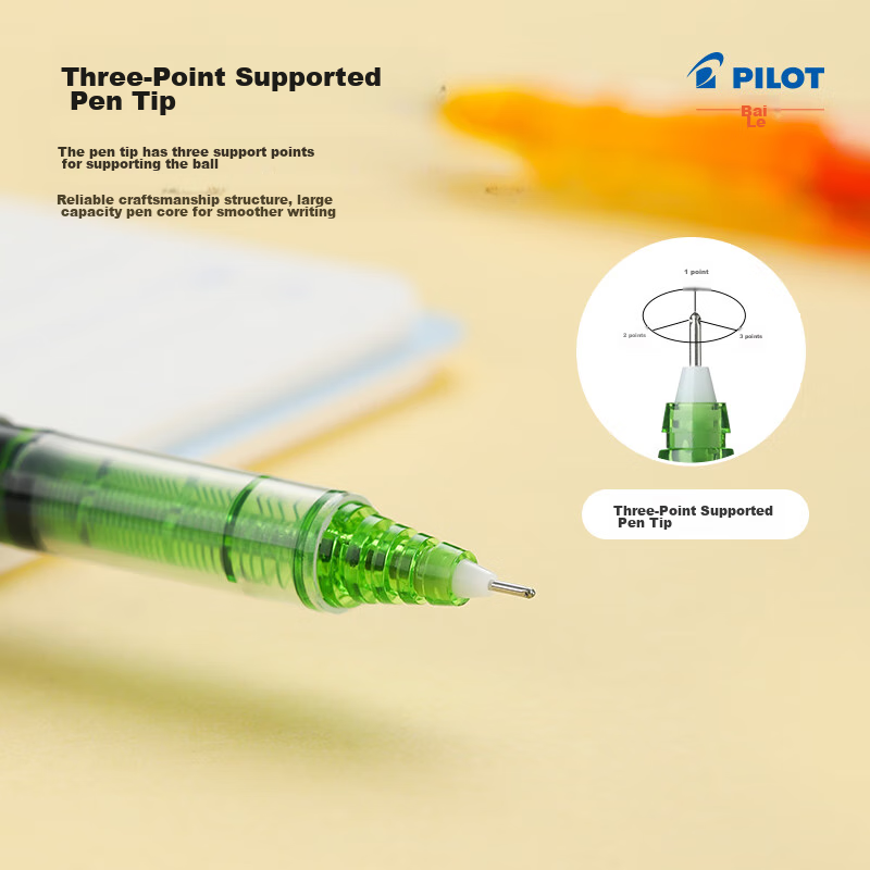 PILOT BX-V5 Rollerball Pen, 0.5mm Needle Tip, Gel Ink, Colorful Student Exam Pen...