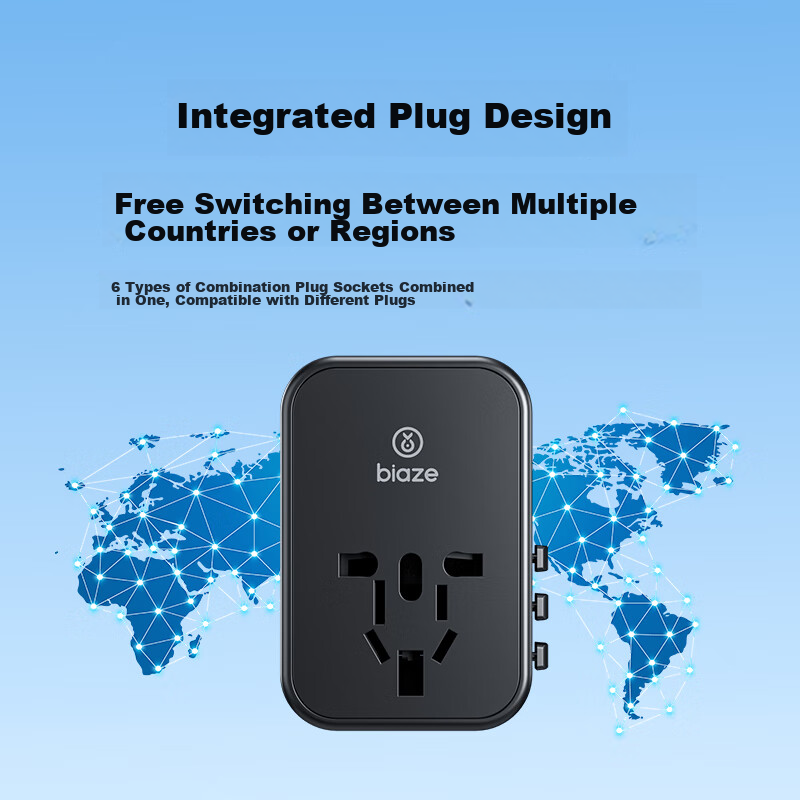 Biaze PD35W Fast Charging International Travel Adapter/multi-Country Universal T...