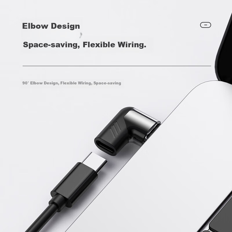 Biaze Type-C Adapter, Right-Angle Magnetic Adapter, Supports 100W High Power, Ap...