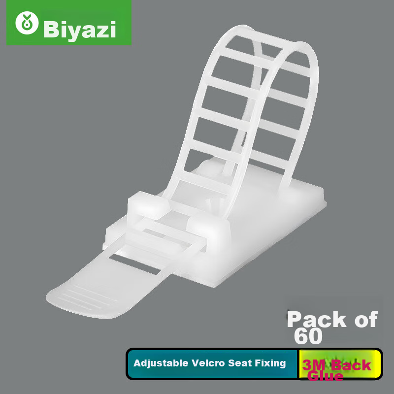 BIAZE Cable Ties, 3M Adhesive Self-Adhesive Wire Clips, Cable Organizer, Adjusta...