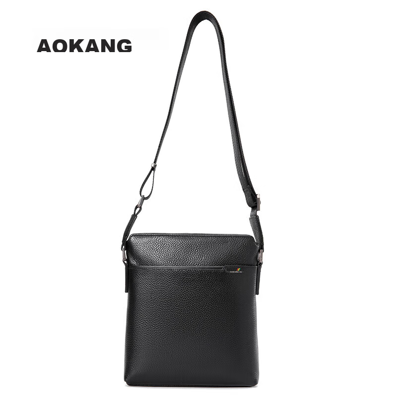 Aokang Men's Shoulder Bag, Top-Grain Leather, Business Casual Crossbody Bag, Dai...