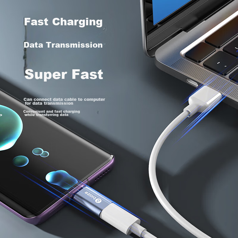 BIAZE Apple to Android Adapter Converter, Lightning to Type-C Charging Data Cabl...