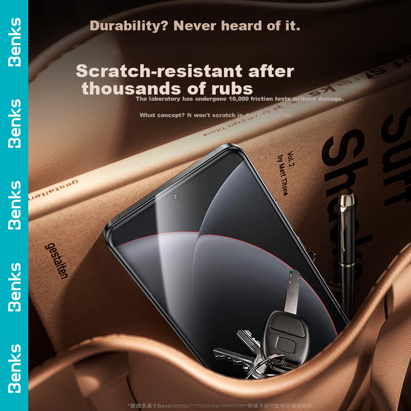 Benks Tempered Glass Screen Protector for Xiaomi 15 Ultra/Pro, Full Coverage Ant...