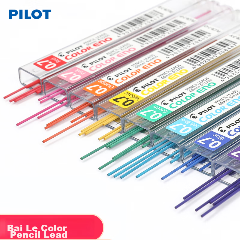 PILOT Colored Mechanical Pencil Refills/Lead Refills PLCR-7 0.7mm Blue 6-Pack
