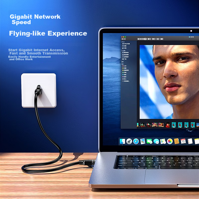 Biaze CAT6 Ethernet Cable, 15 Meters, Gigabit Network Connection Cable, Unshield...