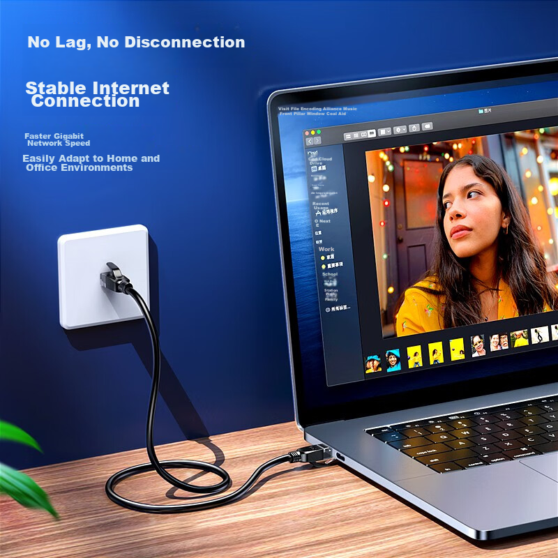 Biaze CAT6 Ethernet Cable, 15 Meters, Gigabit Network Connection Cable, Unshield...