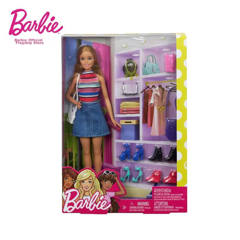 Barbie Birthday Gift, Girls' Toy Gift, Pretend Play Toy - Barbie Fashionable Out...