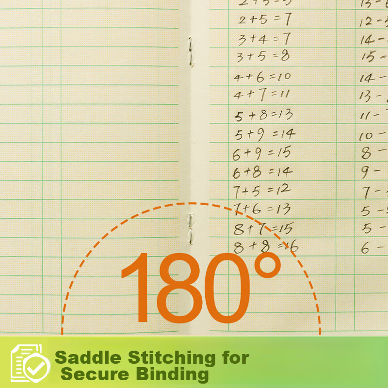 Chenguang (M&G) Stationery Math Notebook 36K, 18 Rows 2 Columns, First Grade Hom...