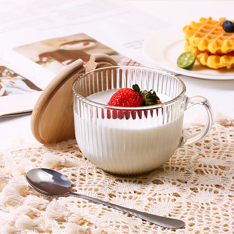 Baijie Breakfast Cup, Water Cup, Oatmeal Bowl, Milk Cup, Mug, Coffee Cup, Yogurt...