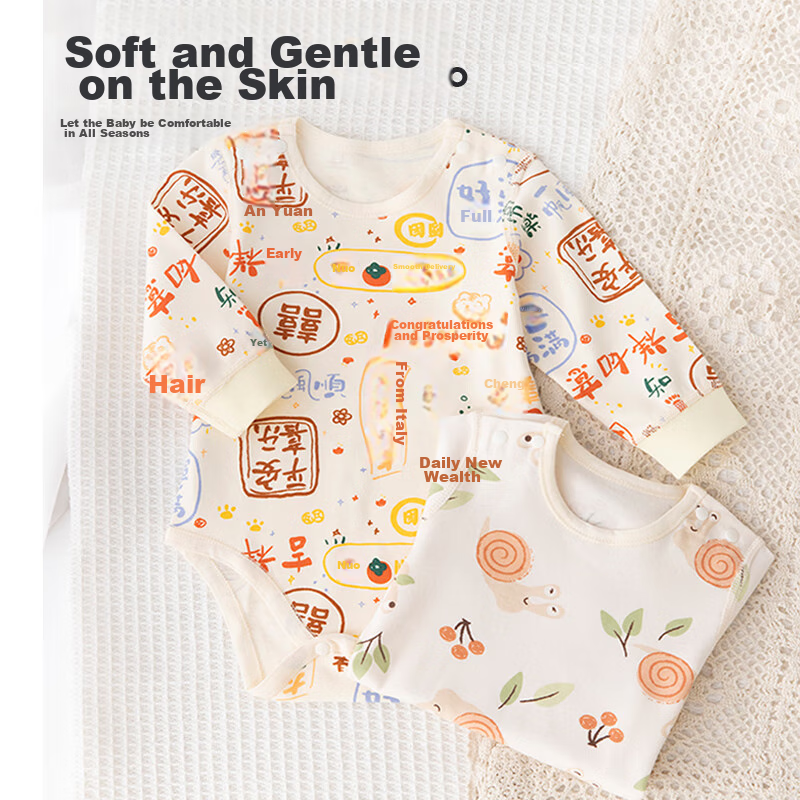 Babyprints Baby Romper, Newborn Onesie, Full Moon Outfit for Newborns, All-Seaso...