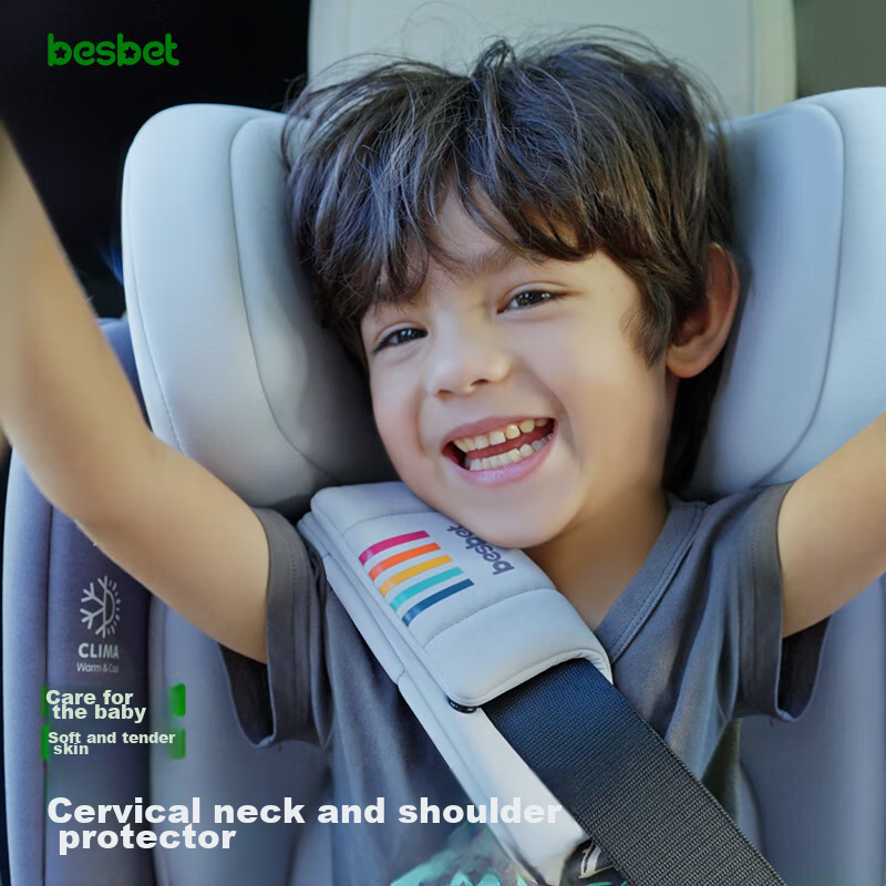 Besbet Child Safety Car Seat for Ages 3-12, I-Size Certified Growth Size, Turmer...