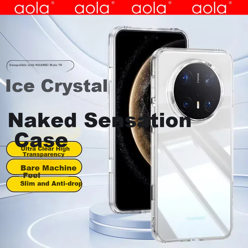 Aolai Transparent TPU Soft Case for Huawei Mate 70