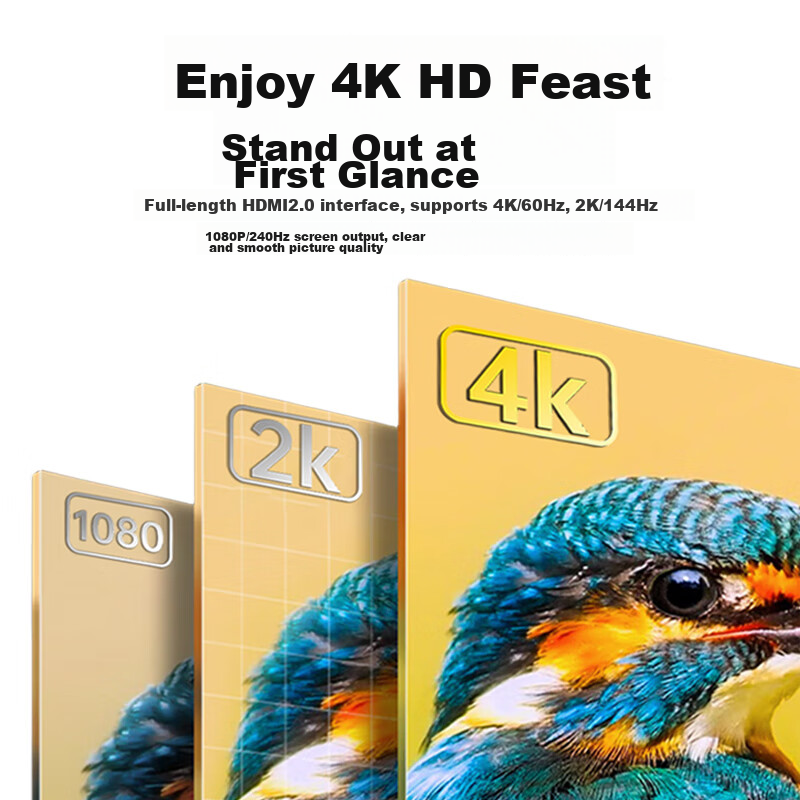 Biaze Fiber Optic HDMI Cable 2.0 Version, 10 Meters, 4K60Hz, High-Definition Eng...