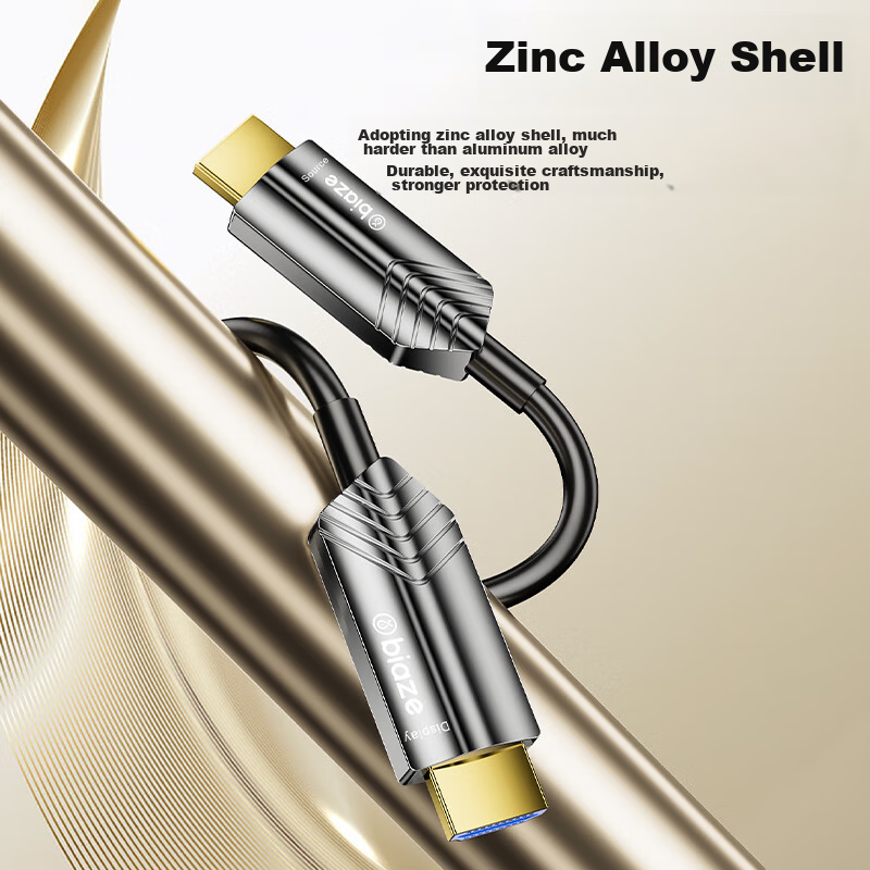 Biaze Fiber Optic HDMI Cable 2.0 Version, 10 Meters, 4K60Hz, High-Definition Eng...