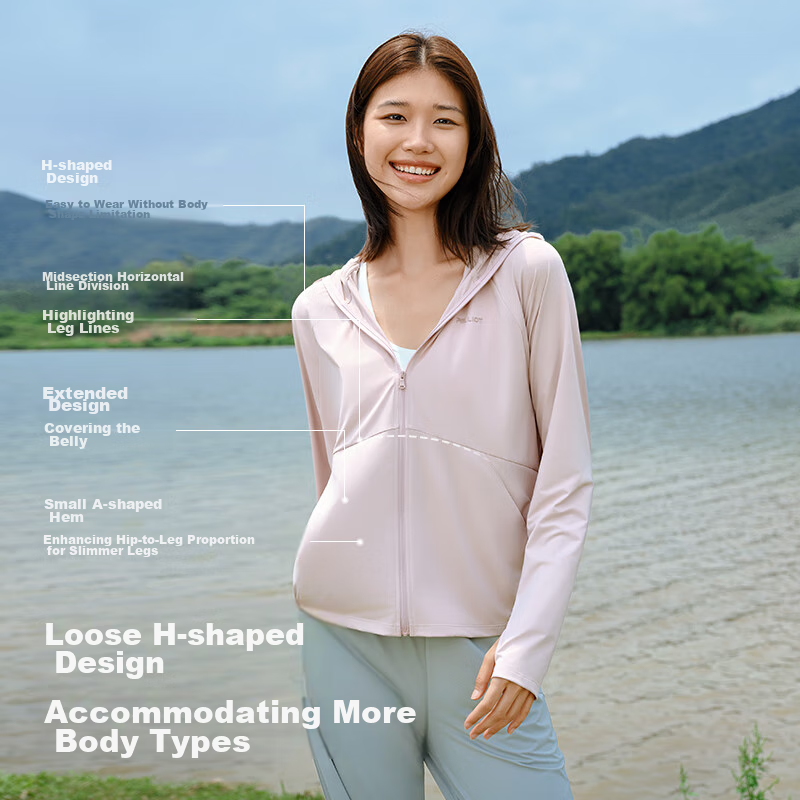 Pelliot [Xiaoguangdun 2.0] Women's Outdoor Sun Protection Clothing, Summer Ice S...