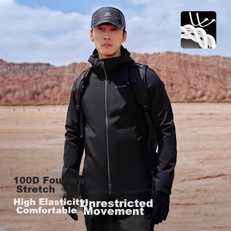 Pelliot Outdoor Softshell Jacket, Spring Season, for Men And Women, Hiking And M...