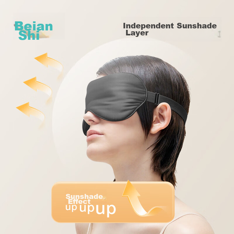 Beianshi Silk Eye Mask, Sleep Light-Blocking Breathable Eye Mask for Men And Wom...