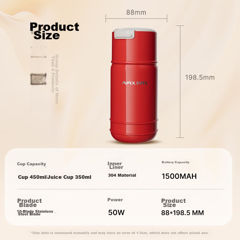 APIXINTL Japanese Anben Su Juicer Cup, Portable Home Juicer, Blender, Ice Crushe...