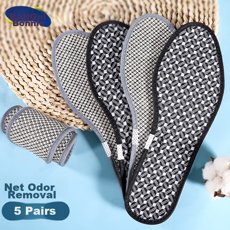 3AnGnI Antibacterial and Deodorant Insoles for Men and Women, Breathable and Swe...