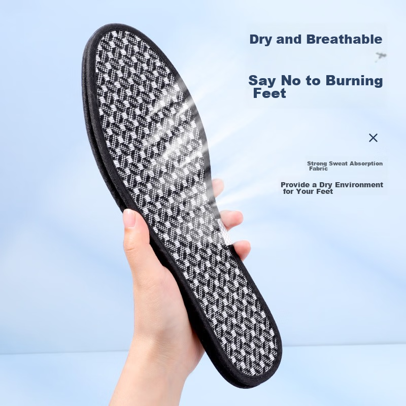 3AnGnI Antibacterial and Deodorant Insoles for Men and Women, Breathable and Swe...