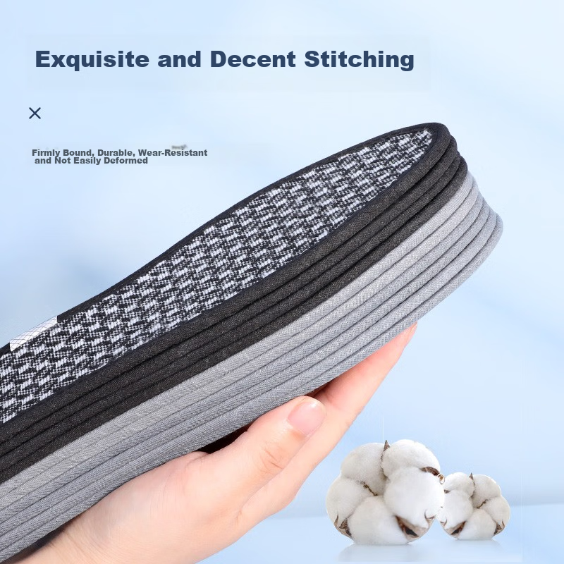 3AnGnI Antibacterial and Deodorant Insoles for Men and Women, Breathable and Swe...