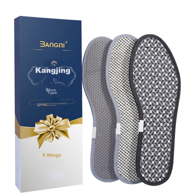 3AnGnI Antibacterial and Deodorant Insoles for Men and Women, Breathable and Swe...