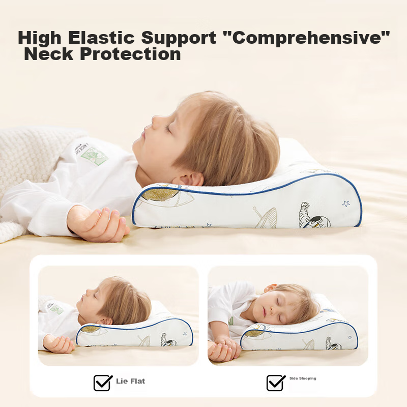 Beipesi Children's Pillow, Natural Latex Pillow, for Ages 1-6, Baby Comfort Pill...