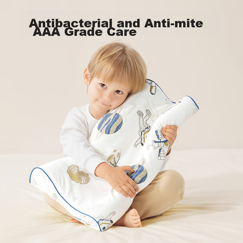 Beipesi Children's Pillow, Natural Latex Pillow, for Ages 1-6, Baby Comfort Pill...