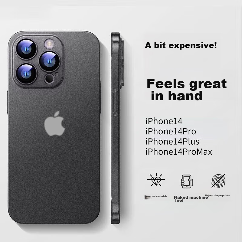 EDDGA IPhone 15 Pro Case, Ultra-Thin Frosted Semi-Transparent Full Protection Sh...