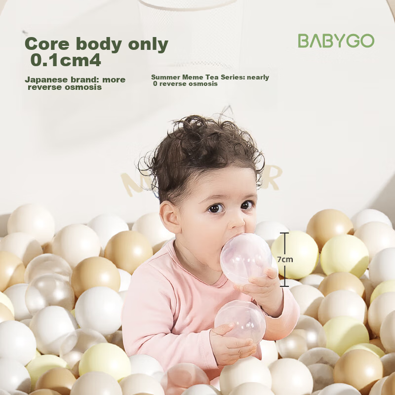 BG-BABYGO Foldable Baby Ball Pit, Ball Pit Game Fence, Tent, Infant Colorful Bal...