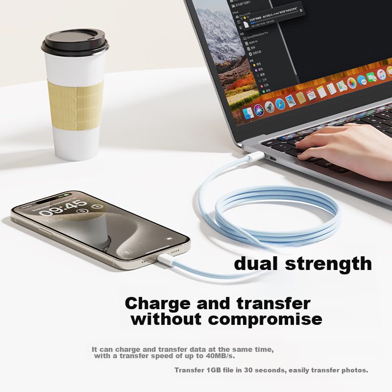 CangHua Apple 15/16 Charging Cable, Type-C Data Cable, Dual-Ended PD60W Fast Cha...