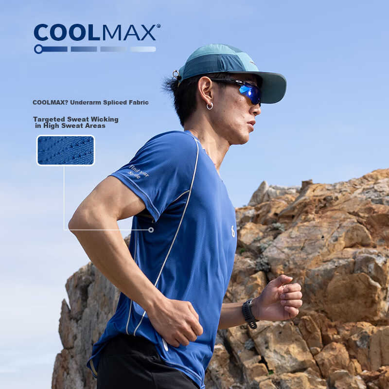 Flipbelt Men's Short Sleeve Summer Breathable Sports Casual Fitness Top Running...