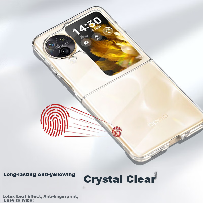 BIAZE Compatible with OPPO Find N3 Flip Foldable Phone Case, Find N3 Flip Transp...