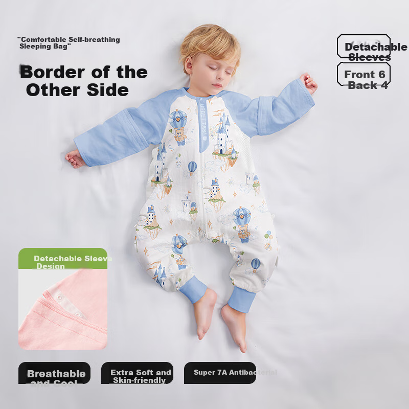 Beipesi Baby Sleeping Bag, Summer Mesh Gauze, Infant Anti-Startle, Children's An...