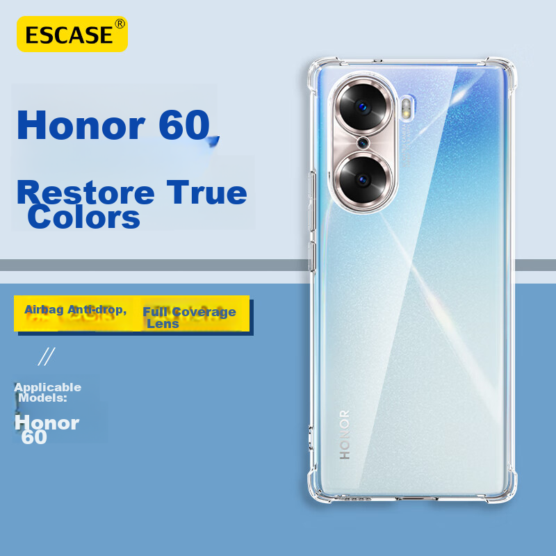 ESCASE Honor 60 Phone Case, Protective Cover for Huawei, Full Protection, Shockp...