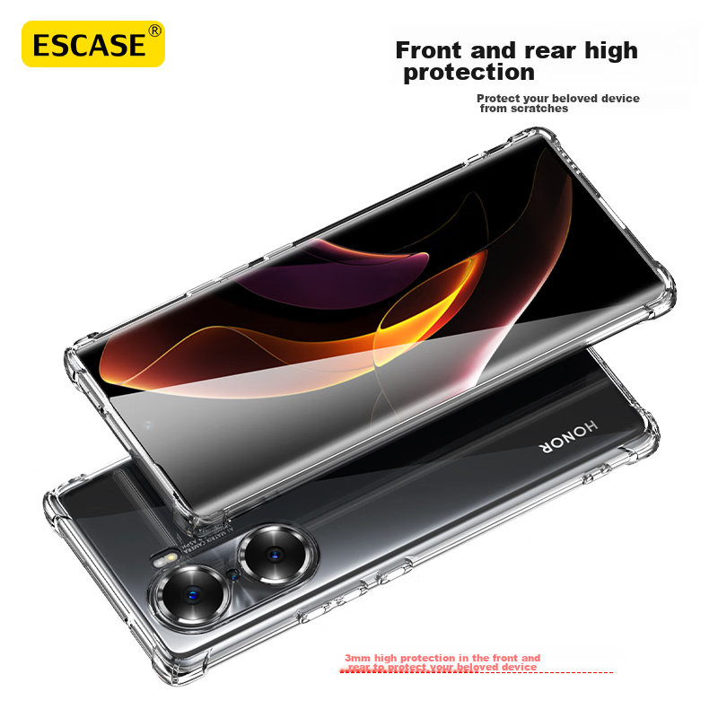 ESCASE Honor 60 Phone Case, Protective Cover for Huawei, Full Protection, Shockp...