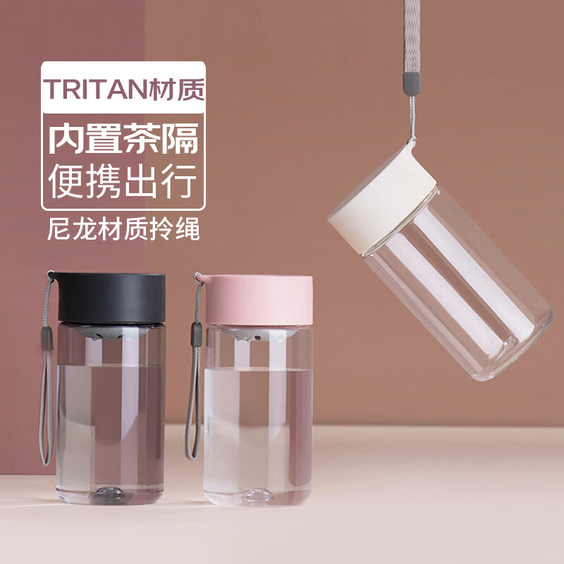 Funjia Summer Sports Water Bottle for Children, Plastic Cup for Girls, Stylish T...