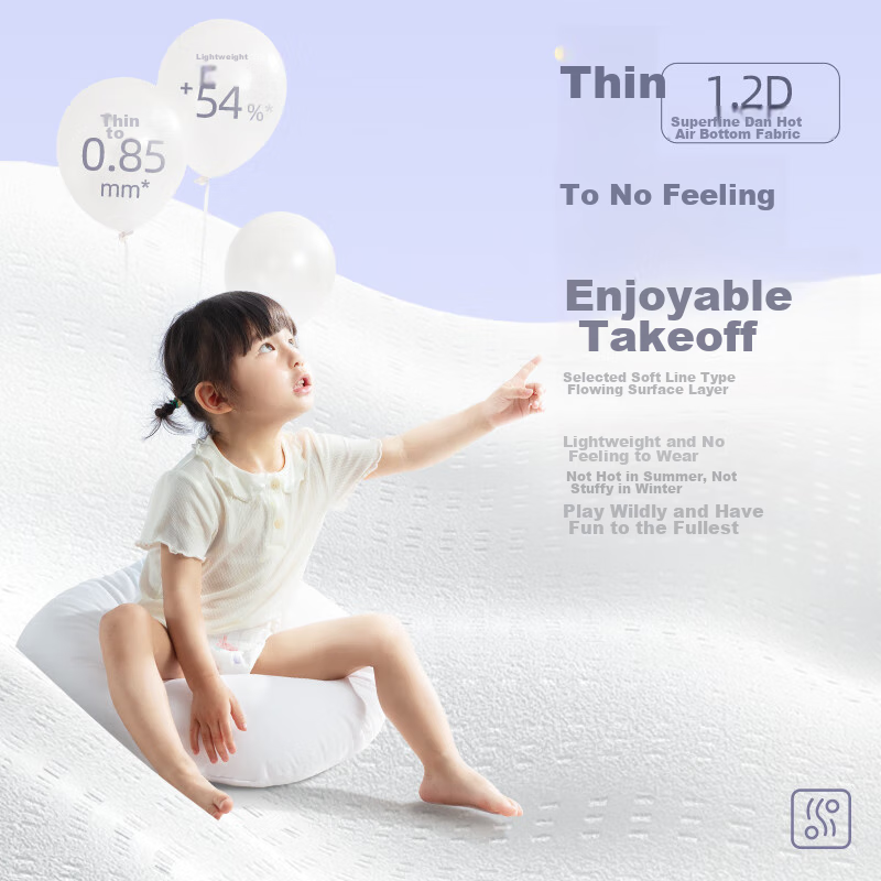 BBG Blue Core Thin Soft Pull-Up Pants, 2XL Size, 36 Pieces (12-16kg), Diapers, U...