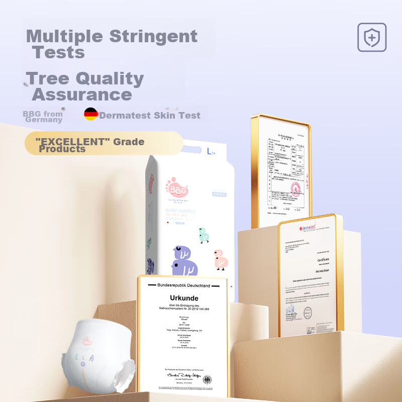 BBG Blue Core Thin Soft Pull-Up Pants, 2XL Size, 36 Pieces (12-16kg), Diapers, U...