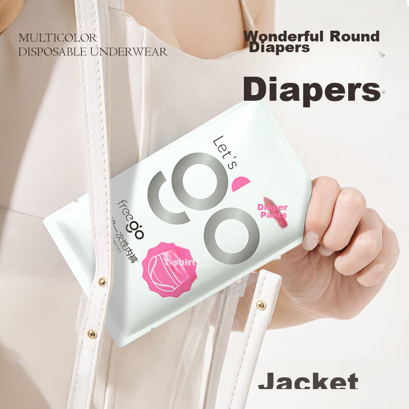 Freego Pure Cotton Disposable Underwear for Women, Sterilized, No-Wash, for Preg...