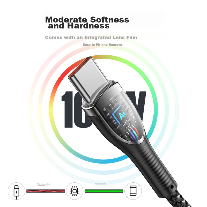 CangHua, Suitable for Xiaomi Data Cable, Type-C 6A Charging Cable, 120W/67W/33W...